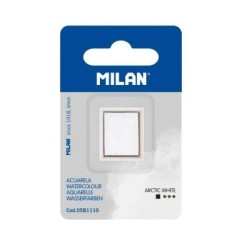 Milan Watercolour Paint Half Pan Refill Arctic White Milan Watercolour Paint Half Pan Refill Arctic White