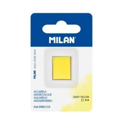 Milan Watercolour Paint Half Pan Refill Daisy Yellow Milan Watercolour Paint Half Pan Refill Daisy Yellow