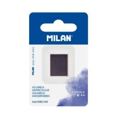 Milan Watercolour Paint Half Pan Refill Ocean Blue Milan Watercolour Paint Half Pan Refill Ocean Blue