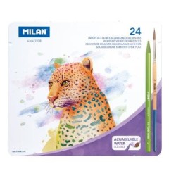Milan Coloured Pencils Wood Free Water Soluble Set 25 Pieces Milan Coloured Pencils Wood Free Water Soluble Set 25 Pieces