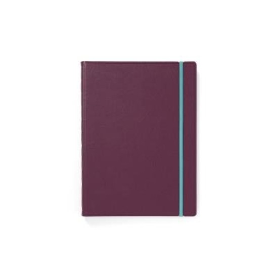 Filofax Notebook A4 Refillable Lined Contemporary Plum