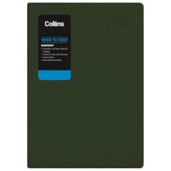 DIARIES 2027 Collins Diary Rhapsody A53 Week To View Racing Green 2027 page: 27