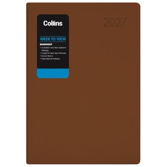 DIARIES 2027 Collins Diary Rhapsody A43 Week To View Cappuccino 2027 page: 16