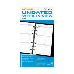 DIARIES 2027 Debden Dayplanner Personal Week to View Undated Refill page: 4 DIARIES 2027 Debden Dayplanner Personal Week to View Undated Refill page: 4