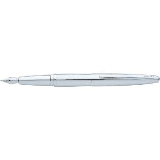Cross ATX Polished Chrome Medium Nib Fountain Pen