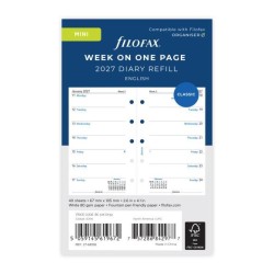 DIARIES 2027 Filofax Refill Classic Week Per Page Mini 2027 page: 8