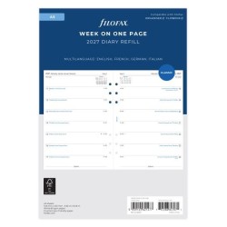DIARIES 2027 Filofax Refill Classic Week Per Page A5 ML 2027 page: 8