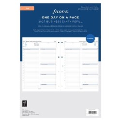 DIARIES 2027 Filofax Refill Classic Day Per Page With Appointments A4 ML 2027 page: 8