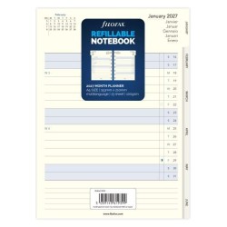 DIARIES 2027 Filofax Refill Notebook A5 Month Planner 2027 page: 8