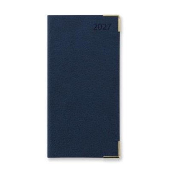 DIARIES 2027 Letts of London Diary Connoisseur Slim Week to View English Blue 2027 page: 11