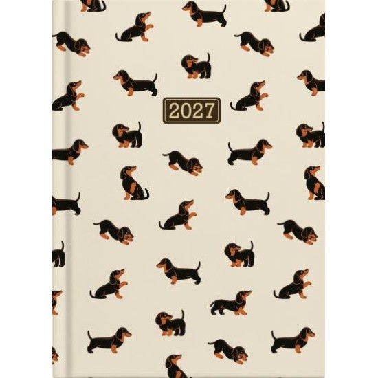 DIARIES 2027 Collins Diary A51 Dachshund Day to Page 2027 page: 22