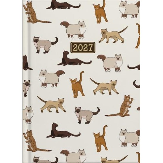 DIARIES 2027 Collins Diary A51 Cats Day to Page 2027 page: 22