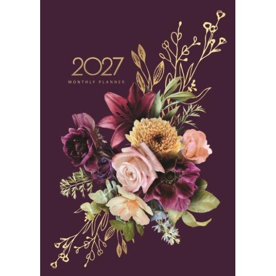 DIARIES 2027 Collins Diary Designer A4 Monthly Planner Floral Bouquet 2027 page: 47