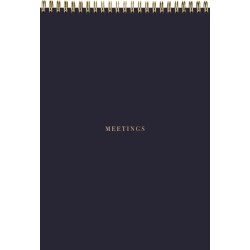 DIARIES 2027 Collins Diary Meetings Notepad B5 Wiro 50 Sheets Navy page: 51