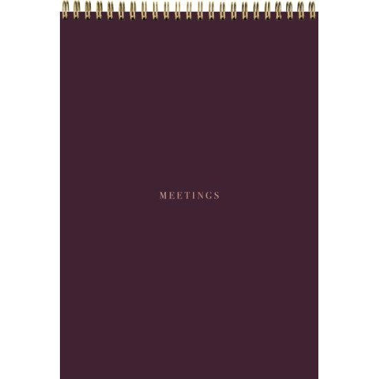 DIARIES 2027 Collins Diary Meetings Notepad B5 Wiro 50 Sheets Mulberry page: 51
