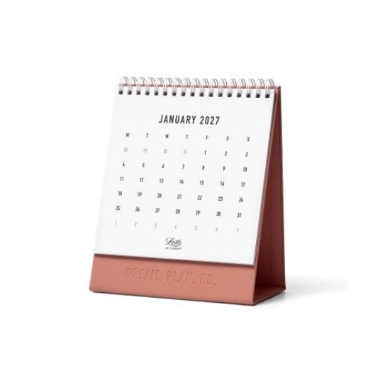DIARIES 2027 Letts of London Desk Calendar Conscious 150x180mm Clay 2027 page: 58