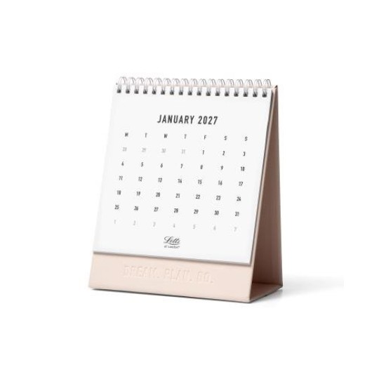 DIARIES 2027 Letts of London Desk Calendar Conscious 150x180mm Rosewater 2027 page: 58