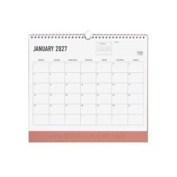 DIARIES 2027 Letts of London Wall Calendar Conscious 300x270mm Clay 2027 page: 59