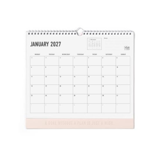 DIARIES 2027 Letts of London Wall Calendar Conscious 300x270mm Rosewater 2027 page: 59