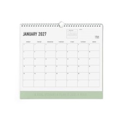 DIARIES 2027 Letts of London Wall Calendar Conscious 300x270mm Sage 2027 page: 59