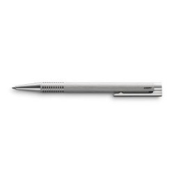 Lamy Logo Ballpoint Pen Brushed Steel (206) REFILL WITH: M16 + GB: V60 Lamy Logo Ballpoint Pen Brushed Steel (206) REFILL WITH: M16 + GB: V60