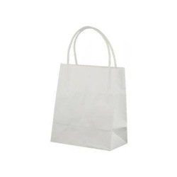 X-Small WHITE Twist Handle Paper Gift Bags