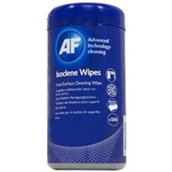 AF Isoclene Anti-Bacterial Office Wipes Tub of 100