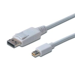 Digitus mini DisplayPort v1.1 (M) to DisplayPort (M) 2m Monitor Cable Digitus mini DisplayPort v1.1 (M) to DisplayPort (M) 2m Monitor Cable