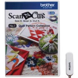 Brother CAUSB1  Scan N Cut Fabric - USB Number 1 Quilt Pattern