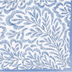 CAS NAPKINS PRNT LEAVES BLUE C CAS NAPKINS PRNT LEAVES BLUE C