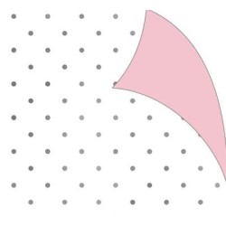 WRAP FOLDED  SWISS DOT SILVER