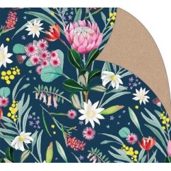 WRAP FOLDED BOTANIC ON NAVY