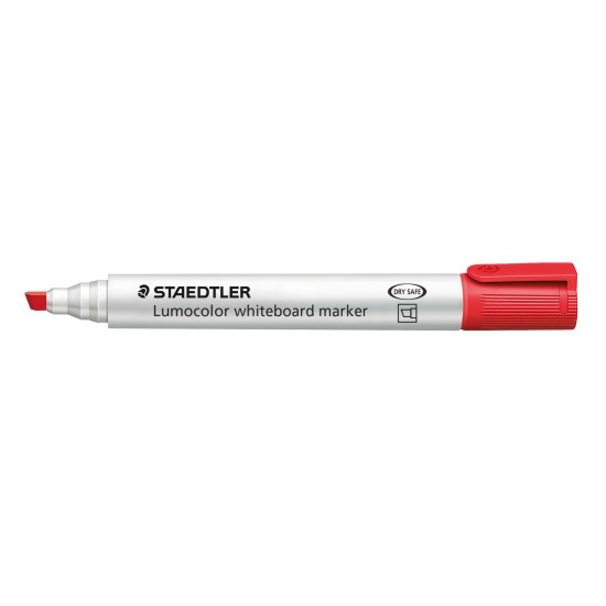 whiteboard marker chisel point - red