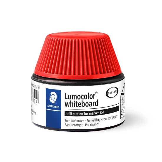 Lumocolor® whiteboard marker refill station - red
