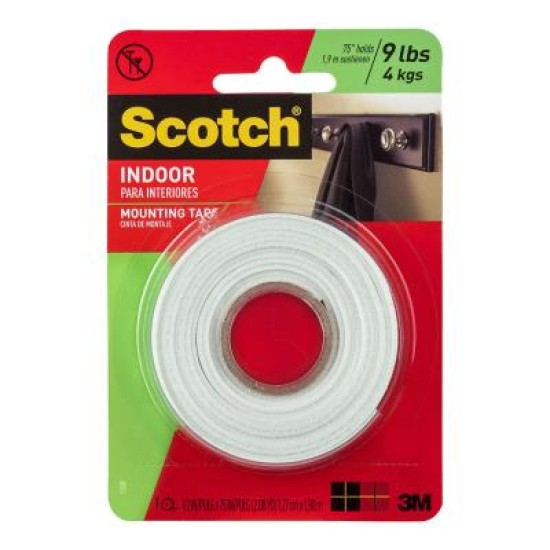Scotch Indoor Mounting Tape 110H 12.7mm x 2.03m
