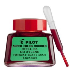 Pilot Super Colour Permanent Marker Refill Red 30ml (SCA-RF-R) Pilot Super Colour Permanent Marker Refill Red 30ml (SCA-RF-R)