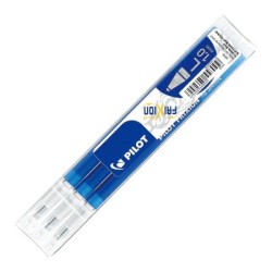 Pilot Frixion Erasable Refill Broad Blue, Pack of 3 (BLS-FR10-L-S3P)