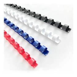 Okin Binding Coil Plastic 16mm Black, Pack of 100