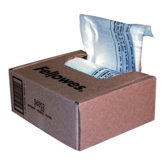 Fellowes Shredder Bags Home/SOHO 22-26L, Pack of 100