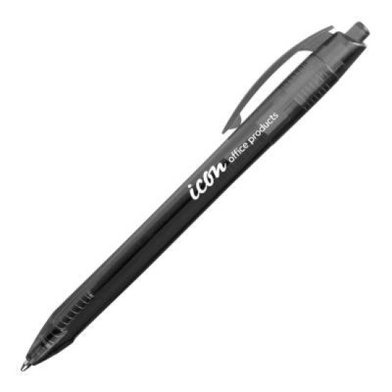Okin Ballpoint Retractable Pen Triangular Black