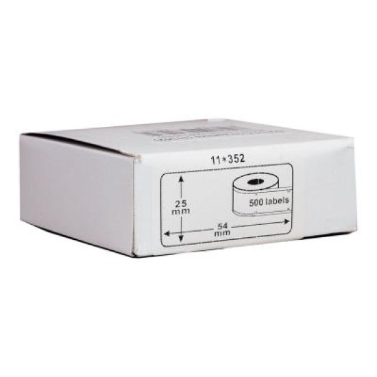 Okin Compatible Dymo LW Labels 54x25mm 500 Roll