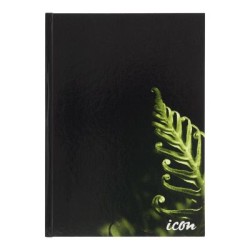 Icon Casebound Hard Cover Notebook A4 Black 200 pg Icon Casebound Hard Cover Notebook A4 Black 200 pg