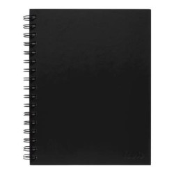 Icon Spiral Notebook A5 Hard Cover Black 200 pg Icon Spiral Notebook A5 Hard Cover Black 200 pg