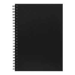 Icon Spiral Notebook A4 Hard Cover Black 200 pg Icon Spiral Notebook A4 Hard Cover Black 200 pg
