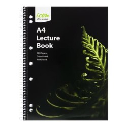 Icon Spiral Lecture Notebook A4 Soft cover 120 pg Icon Spiral Lecture Notebook A4 Soft cover 120 pg