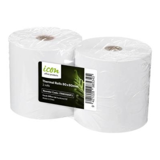 Okin Thermal Roll BPA Free 80x80mm, Pack of 2
