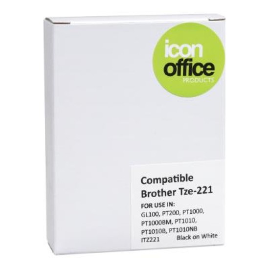 Okin Compatible Brother TZ Tape 9mm Black on White