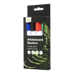 Okin Whiteboard Marker Bullet Tip Asst, Pack of 4 Okin Whiteboard Marker Bullet Tip Asst, Pack of 4