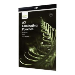 Okin Laminating Pouches A3 Gloss 80mic, Pack of 25 Okin Laminating Pouches A3 Gloss 80mic, Pack of 25
