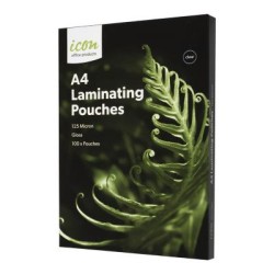 Okin Laminating Pouches A4 Gloss 125mic, Pack of 100 Okin Laminating Pouches A4 Gloss 125mic, Pack of 100